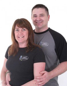 Sarah and Goron, owners of Carpet Knights