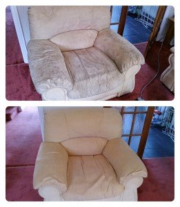 dirty chair before and after
